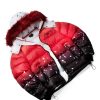 Mens * | Cheapest Mens Outerwear Curry Ombre Puffer Jacket Jackets & Outerwear Red