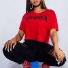 Womens * | Outlet Womens Tees Best Seller Angel Tee Red