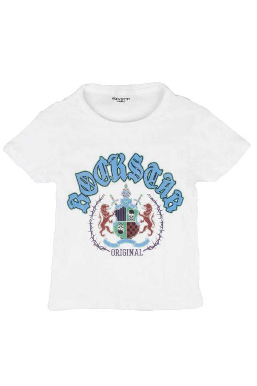 Kids * | New Boys Denim Sets Boys Finnlee T-Shirt/Jean Set White