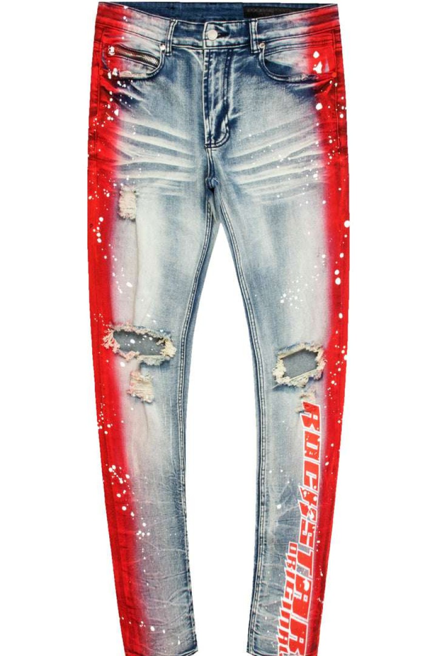 Mens * | Coupon Mens Jeans Kino Painter Jean Denim Red