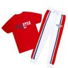 Mens * | Discount Mens Track Sets Depp T-Shirt/Jogger Set Red/White