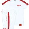 Mens * | Flash Sale Mens Short Sets Spencer Short Set ( ) Track Sets White