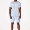 Mens * | Best Reviews Of Mens Short Sets Dimitri T-Shirt/Short Set Track Sets Pale Blue