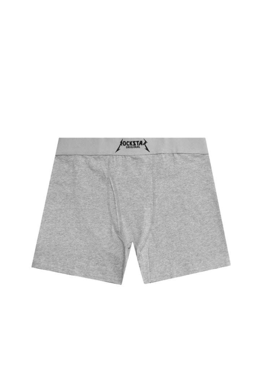 Kids * | Discount Boys Accessories New Arrivals Kids Rockband Logo Underwear Grey