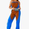 Womens * | Best Sale Womens Rompers & Jumpsuits Best Seller Drew Jumpsuit Blue