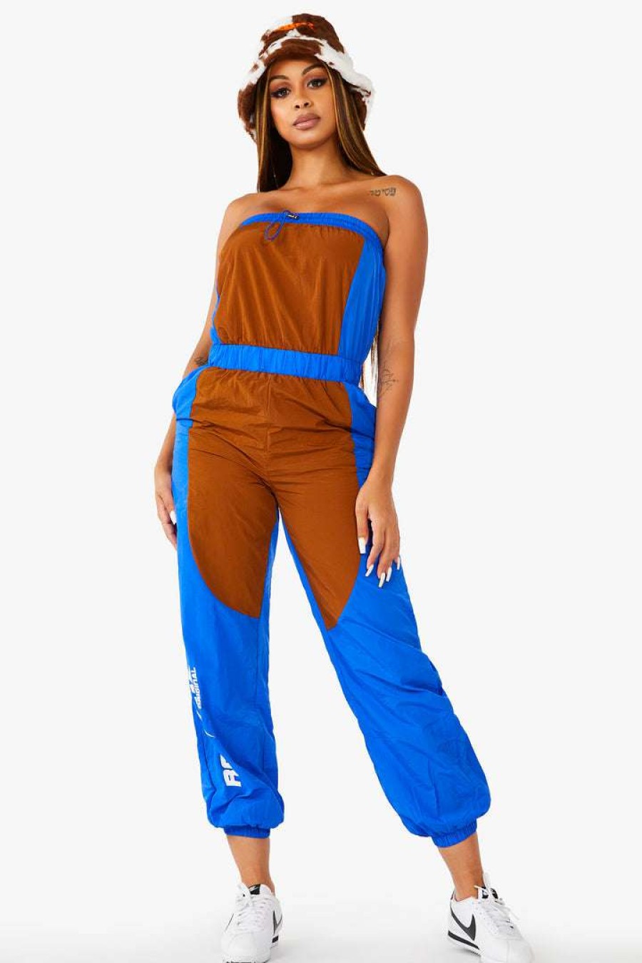 Womens * | Best Sale Womens Rompers & Jumpsuits Best Seller Drew Jumpsuit Blue