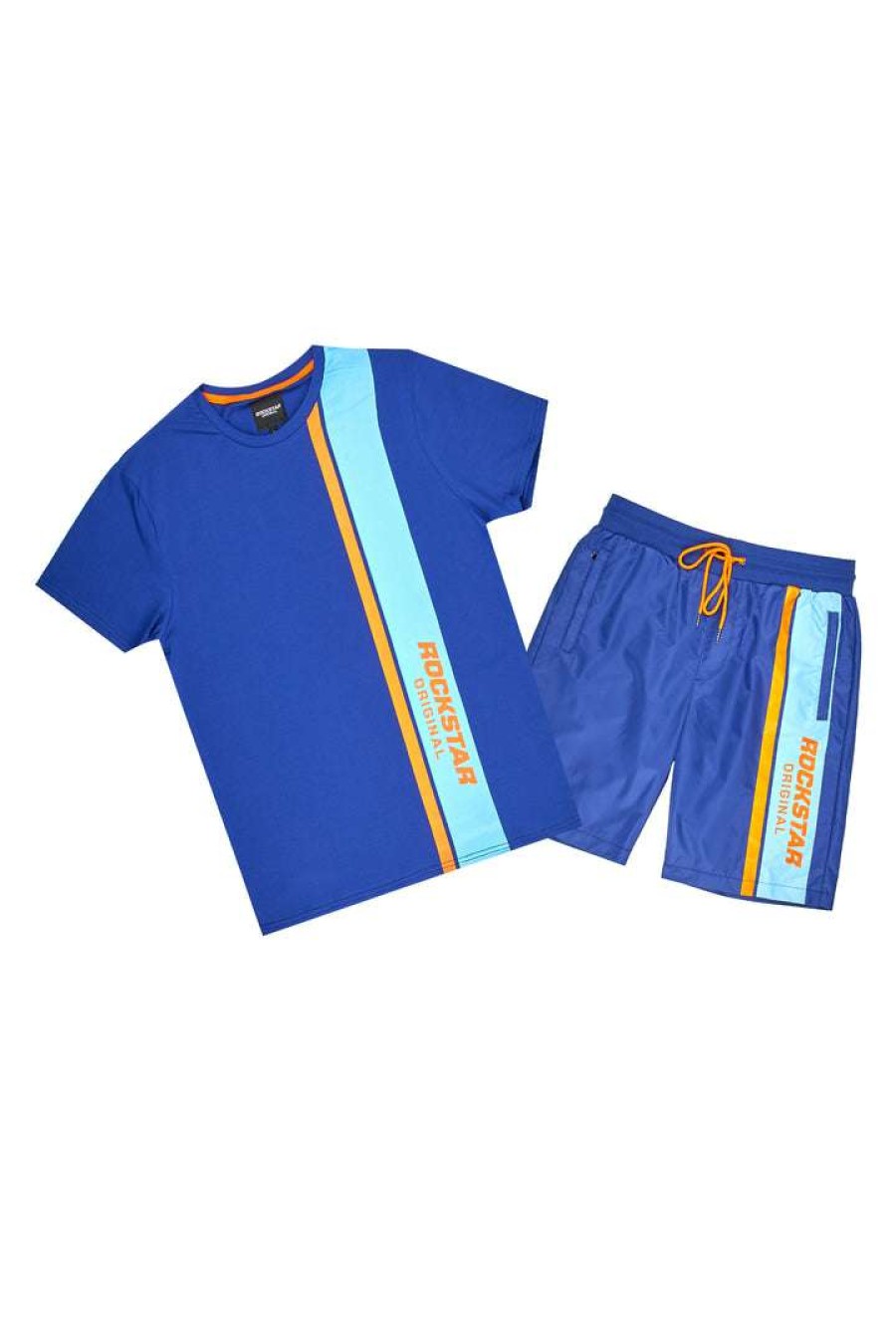 Mens * | New Mens Short Sets Denzien Short Set Blue