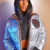 Womens * | Cheap Womens Outerwear Verge Puffer Jacket Silver