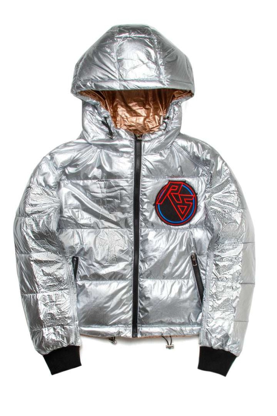 Womens * | Cheap Womens Outerwear Verge Puffer Jacket Silver