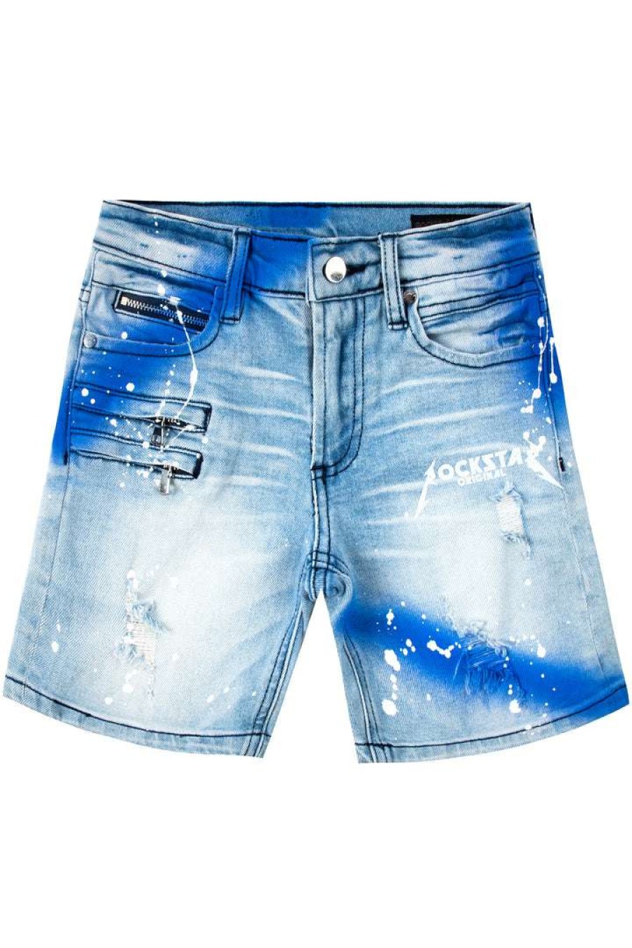 Kids * | Coupon Boys Shorts New Arrivals Kids Buck Denim Short Blue