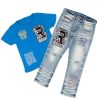 Kids * | Buy Boys Denim Sets Boys Drax T-Shirt/Jean Set New Arrivals Blue