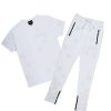 Mens * | Coupon Mens Track Sets Dominic T-Shirt Track Set White