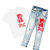 Kids * | Top 10 Boys Denim Sets Boys Garrick T-Shirt/Jean Set White