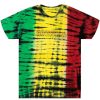 Mens * | Budget Mens Tees Rasta Tie Dye T-Shirt Green Combo