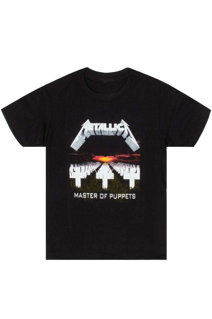 Kids * | Cheapest Boys Tees Boys Master Of Puppets T-Shirt Black