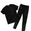 Mens * | Hot Sale Mens Track Sets Dominic T-Shirt Track Set Black