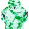 Mens * | Budget Mens Hoodies & Sweatshirts Tops Zayden Tie Dye Hoodie Green