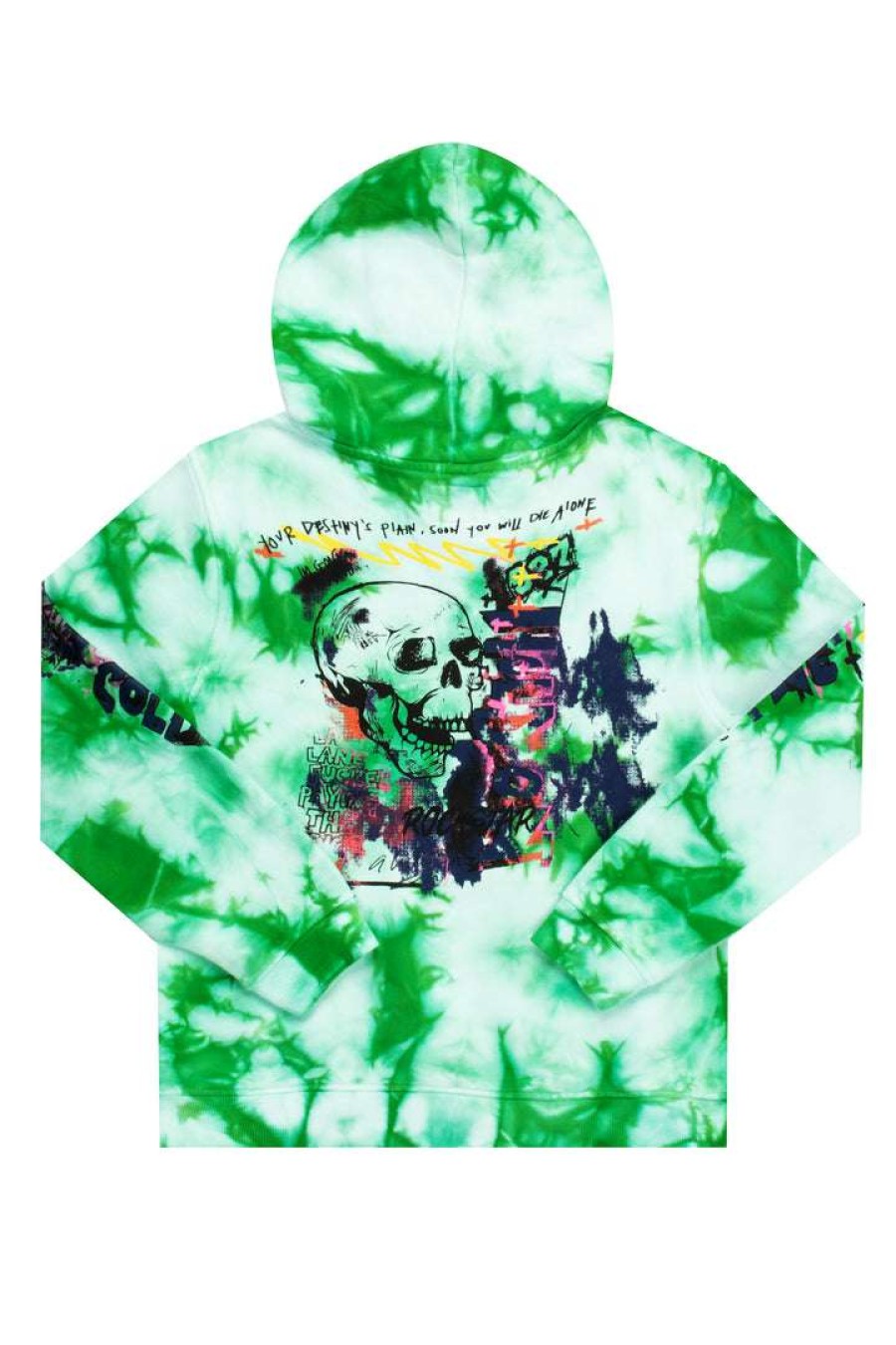 Mens * | Budget Mens Hoodies & Sweatshirts Tops Zayden Tie Dye Hoodie Green