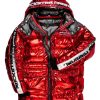 Mens * | Best Deal Mens Outerwear Jackets & Outerwear Hayes Mid-Length Puffer Jacket- Metallic Red