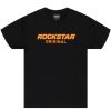 Mens * | New Mens Tees Keel Graphic T-Shirt Tops Black/Orange