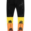 Mens * | Outlet Mens Jeans Tovi Ombre Jean Denim Black/Yellow