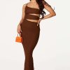 Womens * | Deals Womens Dresses Adaline Maxi Dress Brown