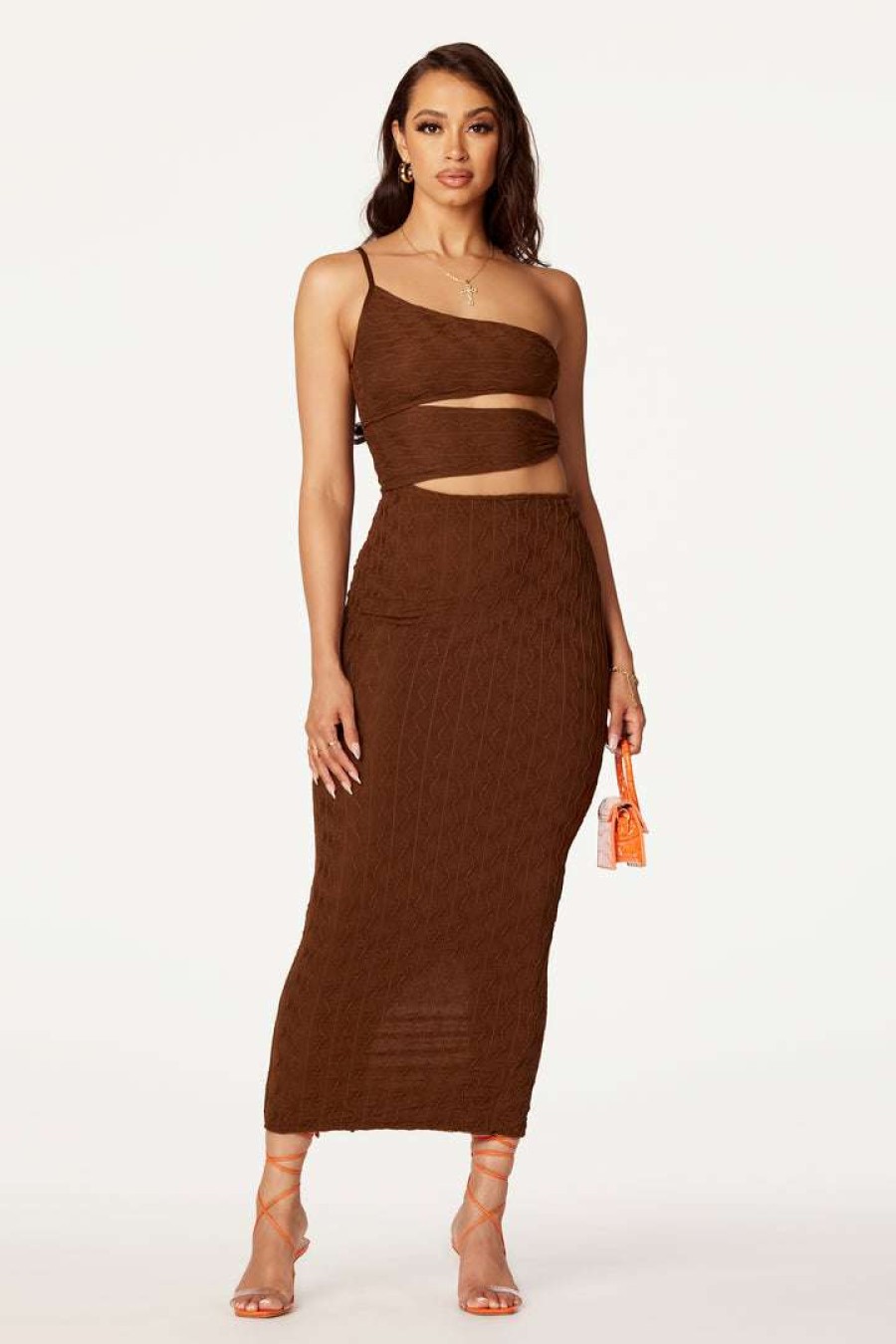 Womens * | Deals Womens Dresses Adaline Maxi Dress Brown