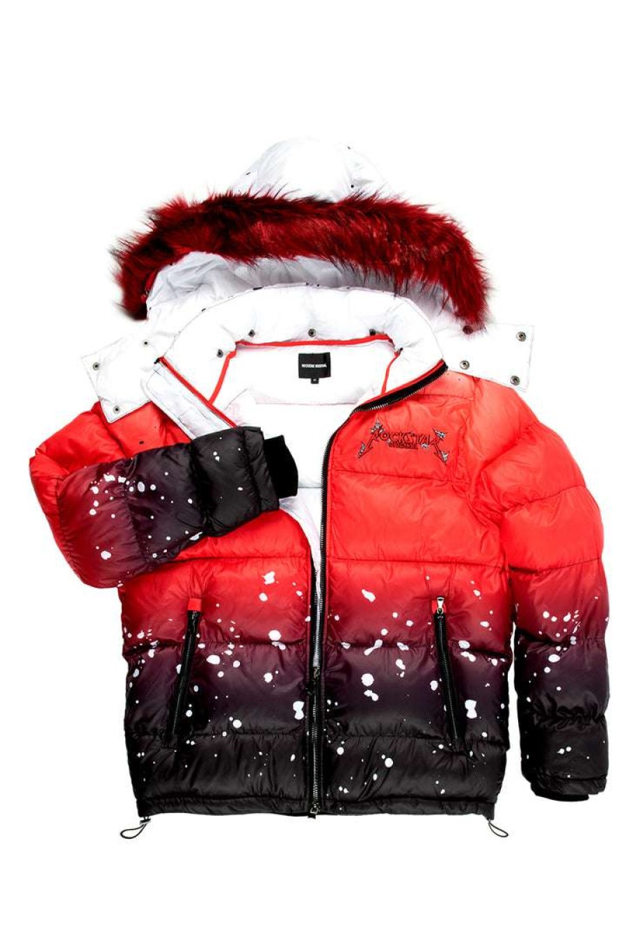 Kids * | Hot Sale Boys Outerwear Kids Curry 2.0 Puffer Jacket New Arrivals Red/Black