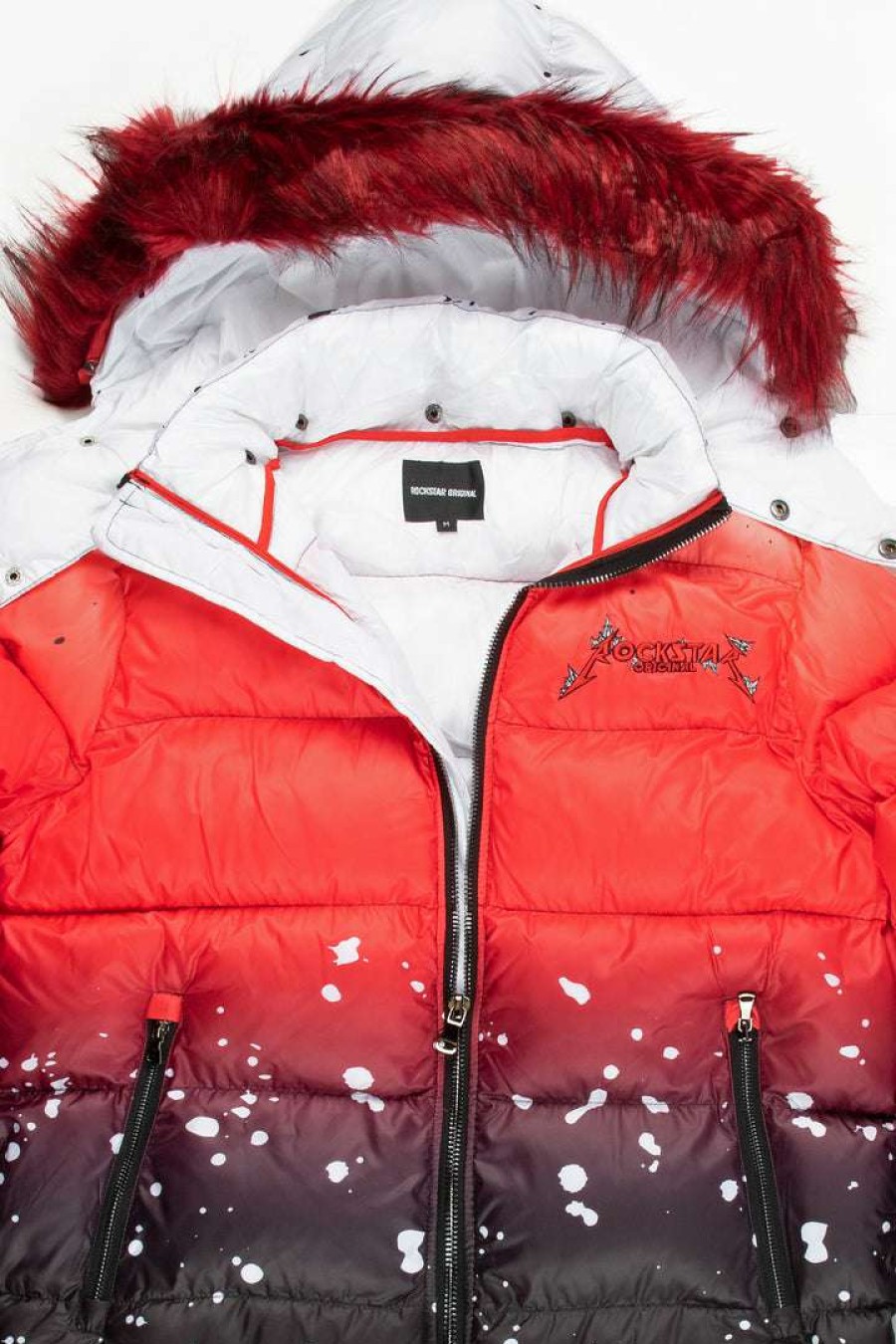 Kids * | Hot Sale Boys Outerwear Kids Curry 2.0 Puffer Jacket New Arrivals Red/Black