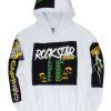 Mens * | Best Reviews Of Mens Hoodies & Sweatshirts Tops Haze Patchwork Hoodie White