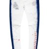 Mens * | Best Pirce Mens Jeans Kino Painter Jean Denim White/Navy