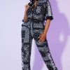 Womens * | Cheap Womens Rompers & Jumpsuits Tupac Denim Jumpsuit Best Seller Black