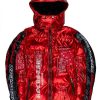 Mens * | Best Reviews Of Mens Outerwear Bicks Patchwork Puffer Jacket Red