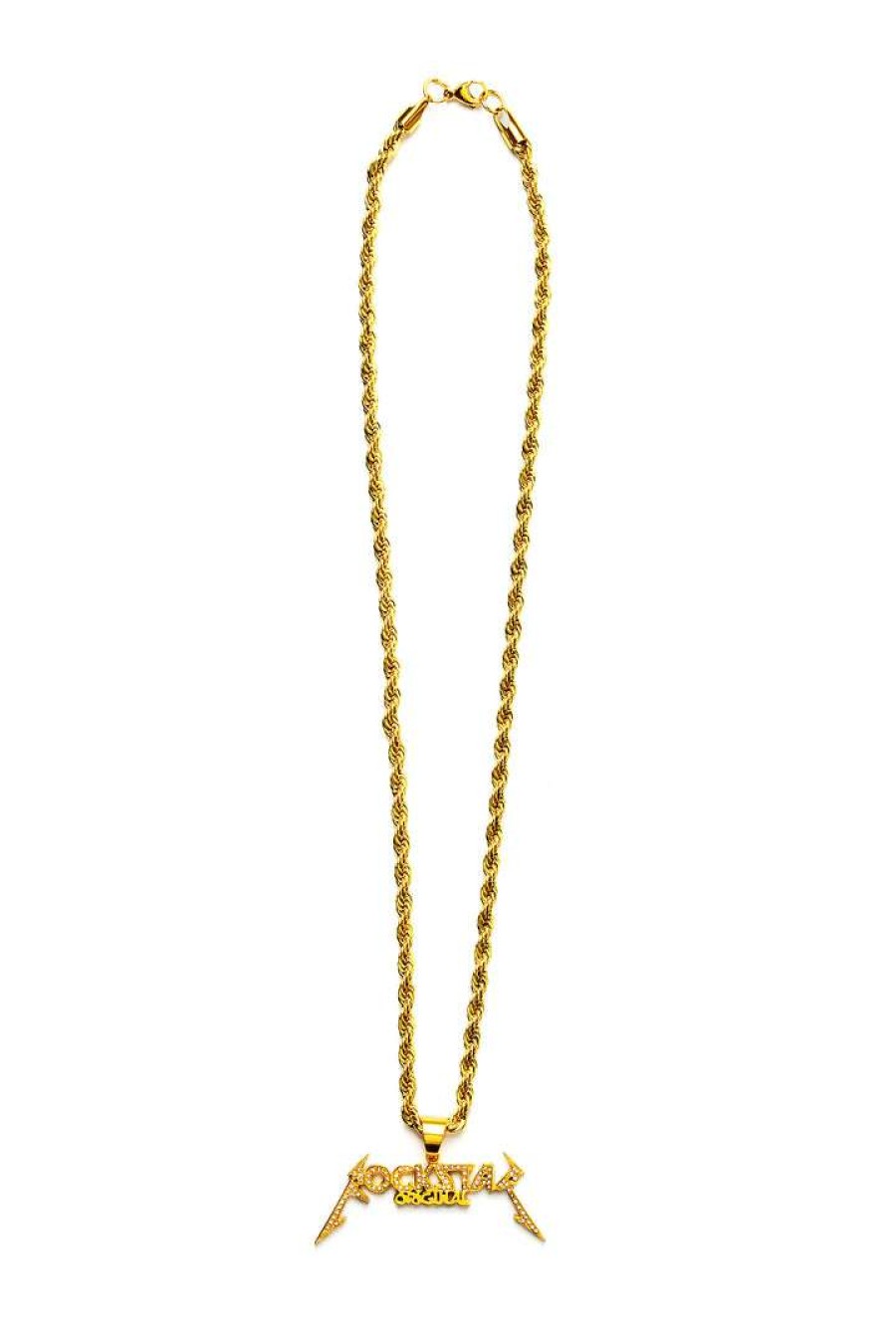 Mens * | Buy Mens Accessories Rockstar Original Pendant Necklace Gold