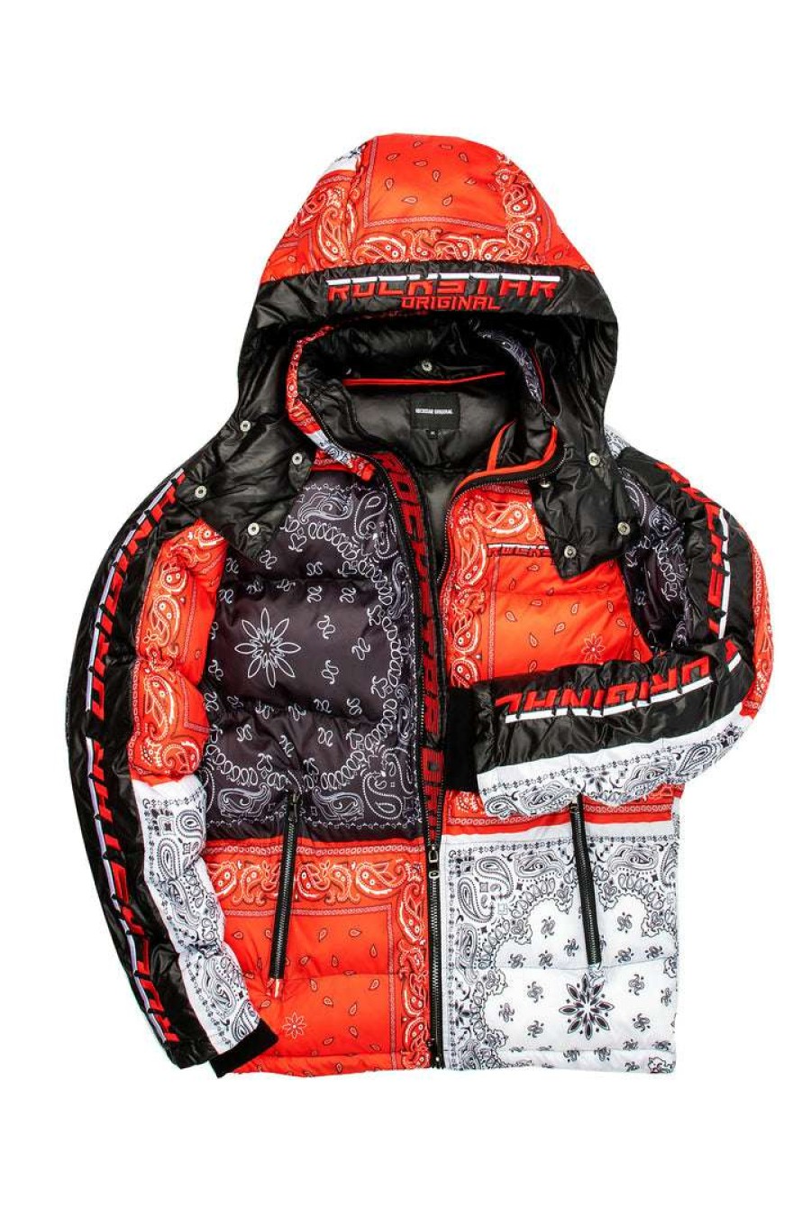 Mens * | Flash Sale Mens Outerwear Kyro Puffer Jacket Red