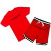 Mens * | Deals Mens Short Sets Rose Crystal Short Set Track Sets Red