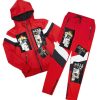 Mens * | Best Deal Mens Track Sets Chase Zipper Jacket Track Set Red