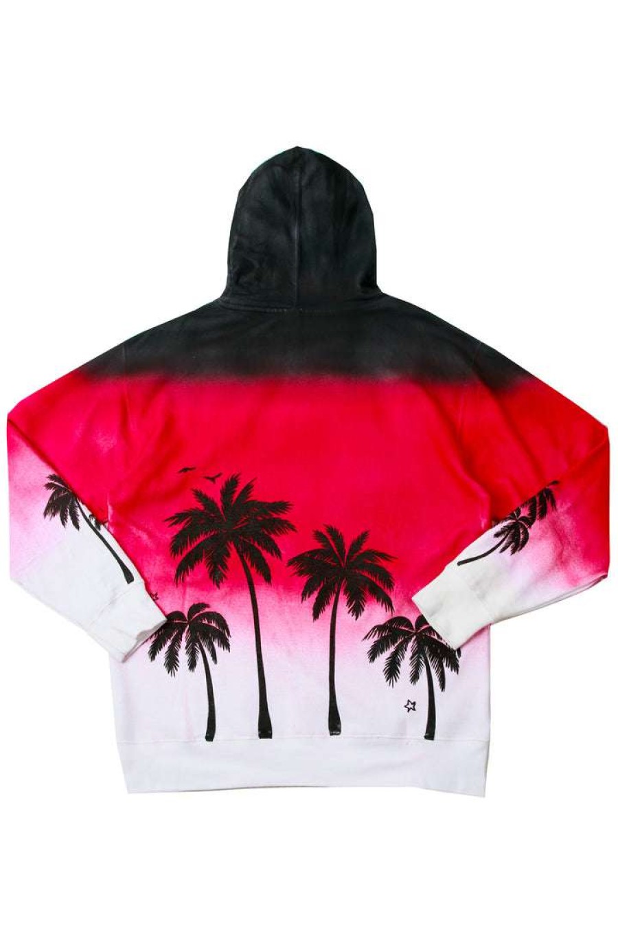 Mens * | Brand New Mens Hoodies & Sweatshirts Tovi Ombre Printed Hoodie Tops Red