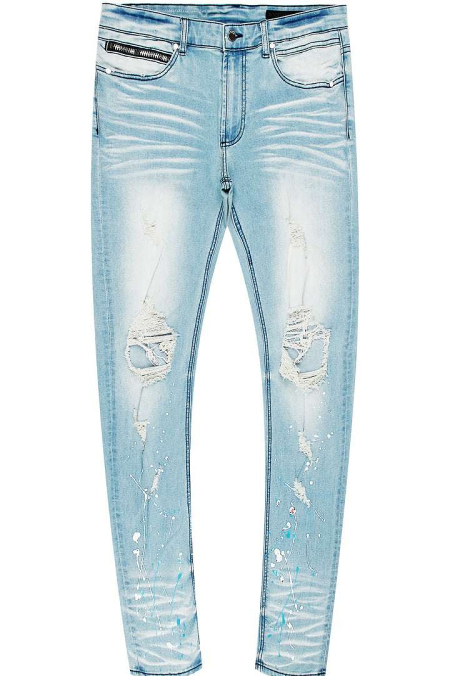 Mens * | Cheap Mens Jeans Luka Painter Jean Denim Light Wash