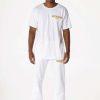 Mens * | Hot Sale Mens Track Sets Casey T-Shirt/Pant Set White