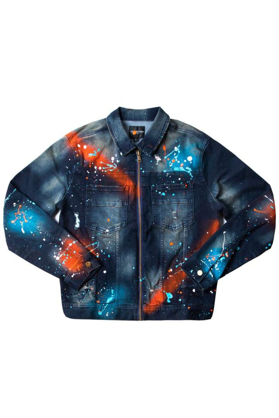 Mens * | Best Deal Mens Denim Jackets Blink Painter Jacket Orange