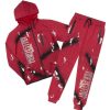 Mens * | Coupon Mens Track Sets Loro Graphic Track Set Burgundy