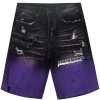 Mens * | New Mens Shorts Balbo Printed Short Denim Purple