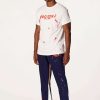 Mens * | Hot Sale Mens Track Sets Scottie T-Shirt/Flare Pant Set Navy/Red