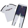 Mens * | Promo Mens Track Sets Criss T-Shirt Reflective Track Set White