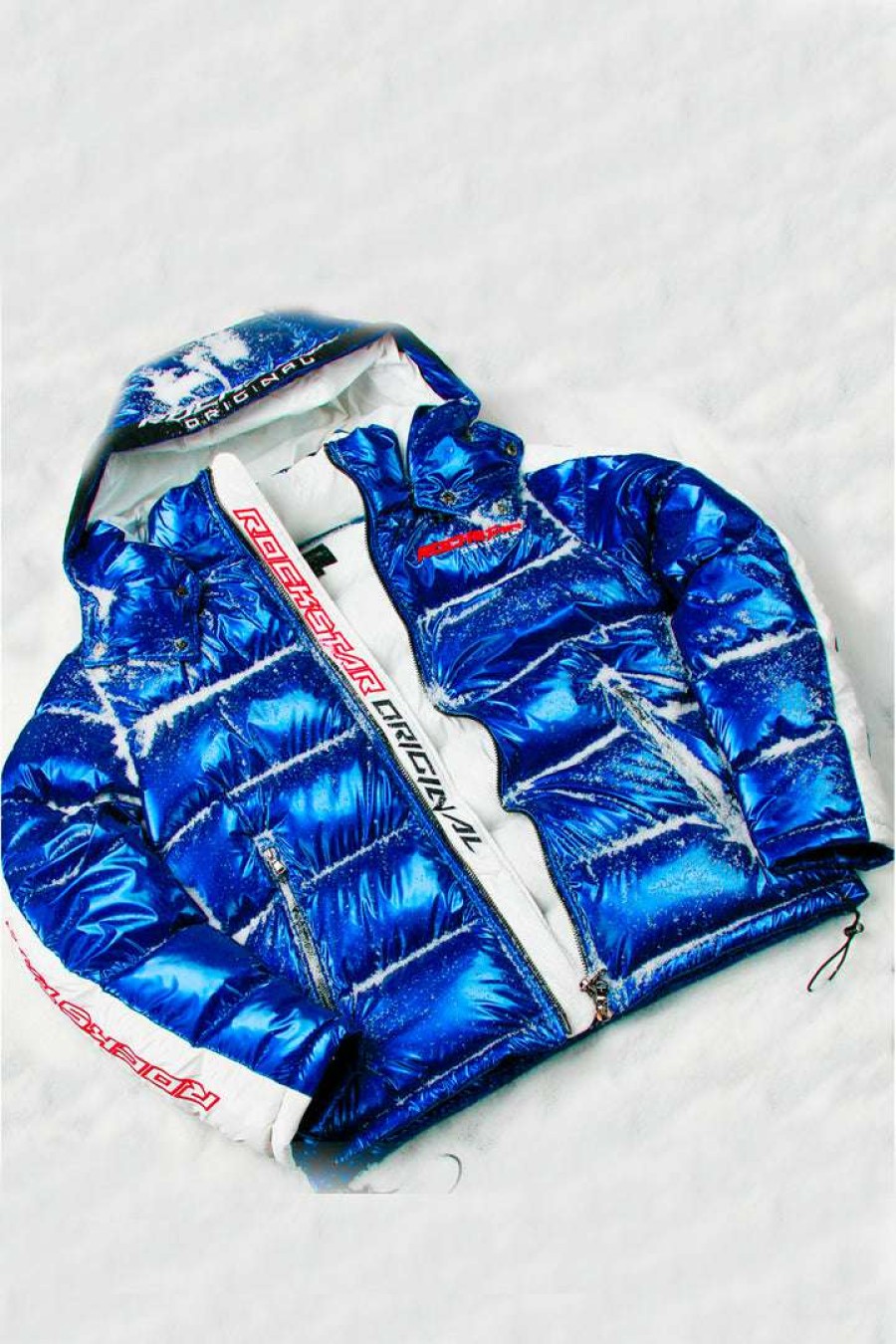 Mens * | Brand New Mens Outerwear Jackets & Outerwear Metallic Alasia Puffer Jacket Royal Blue