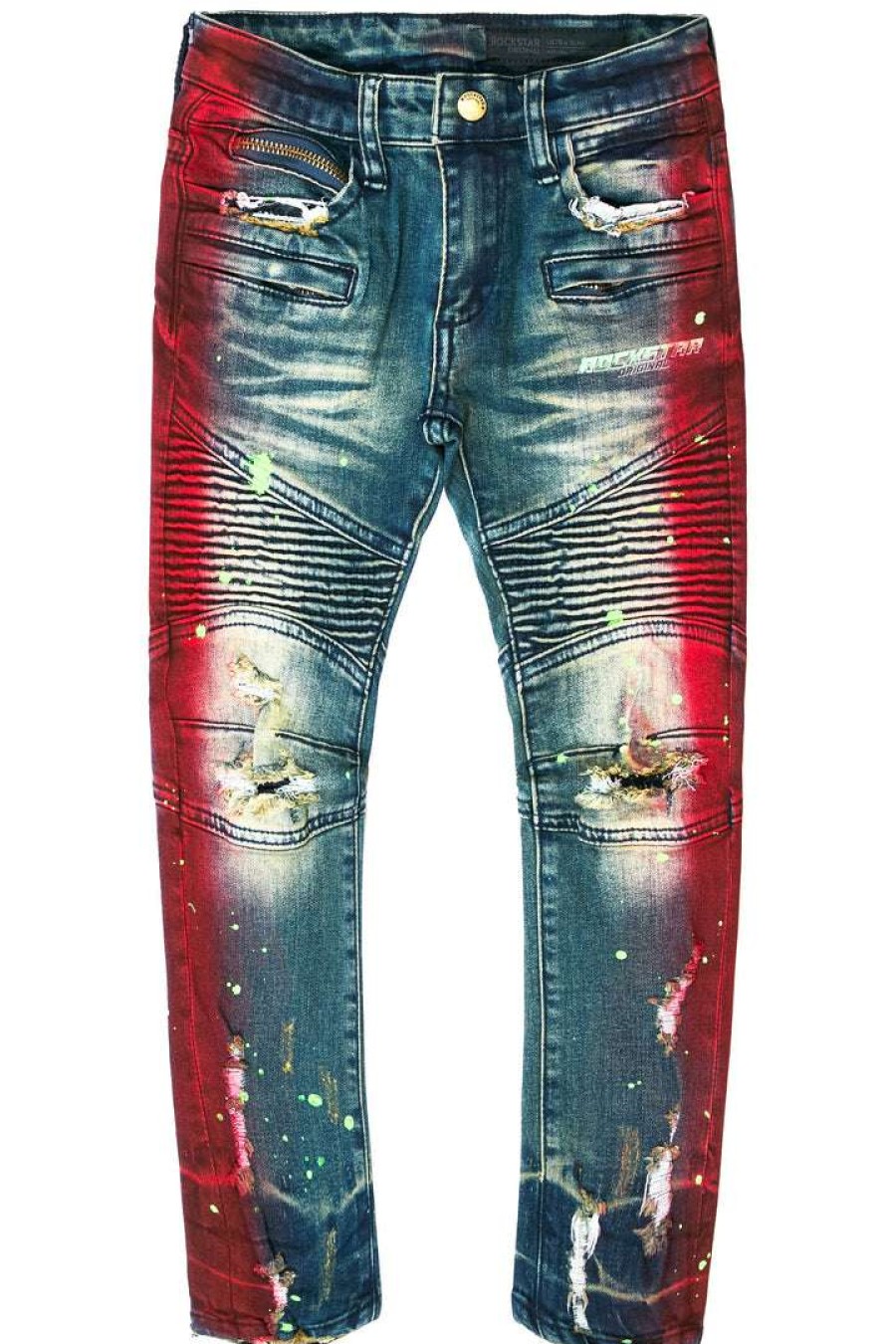 Kids * | Discount Boys Jeans Kids Brum Jean New Arrivals Red