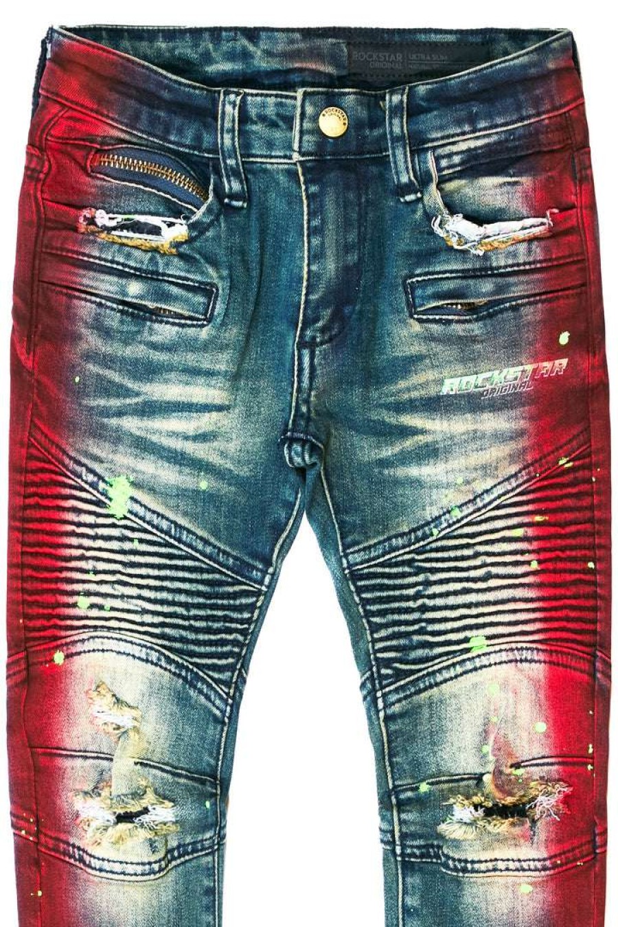 Kids * | Discount Boys Jeans Kids Brum Jean New Arrivals Red