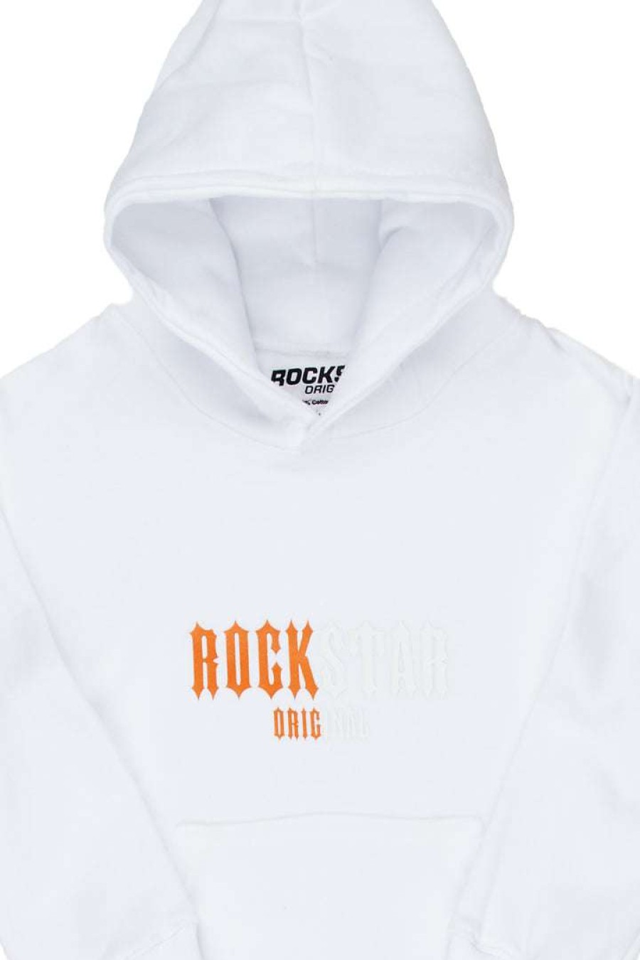 Kids * | Coupon Boys Hoodies & Sweatshirts Boys Rockstar Graphic Hoodie White