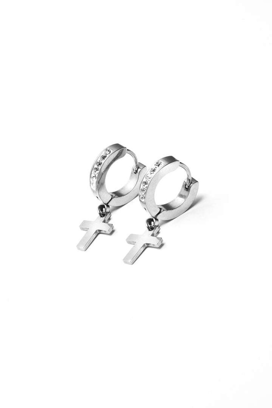 Mens * | Best Sale Mens Accessories Nio Earrings Silver